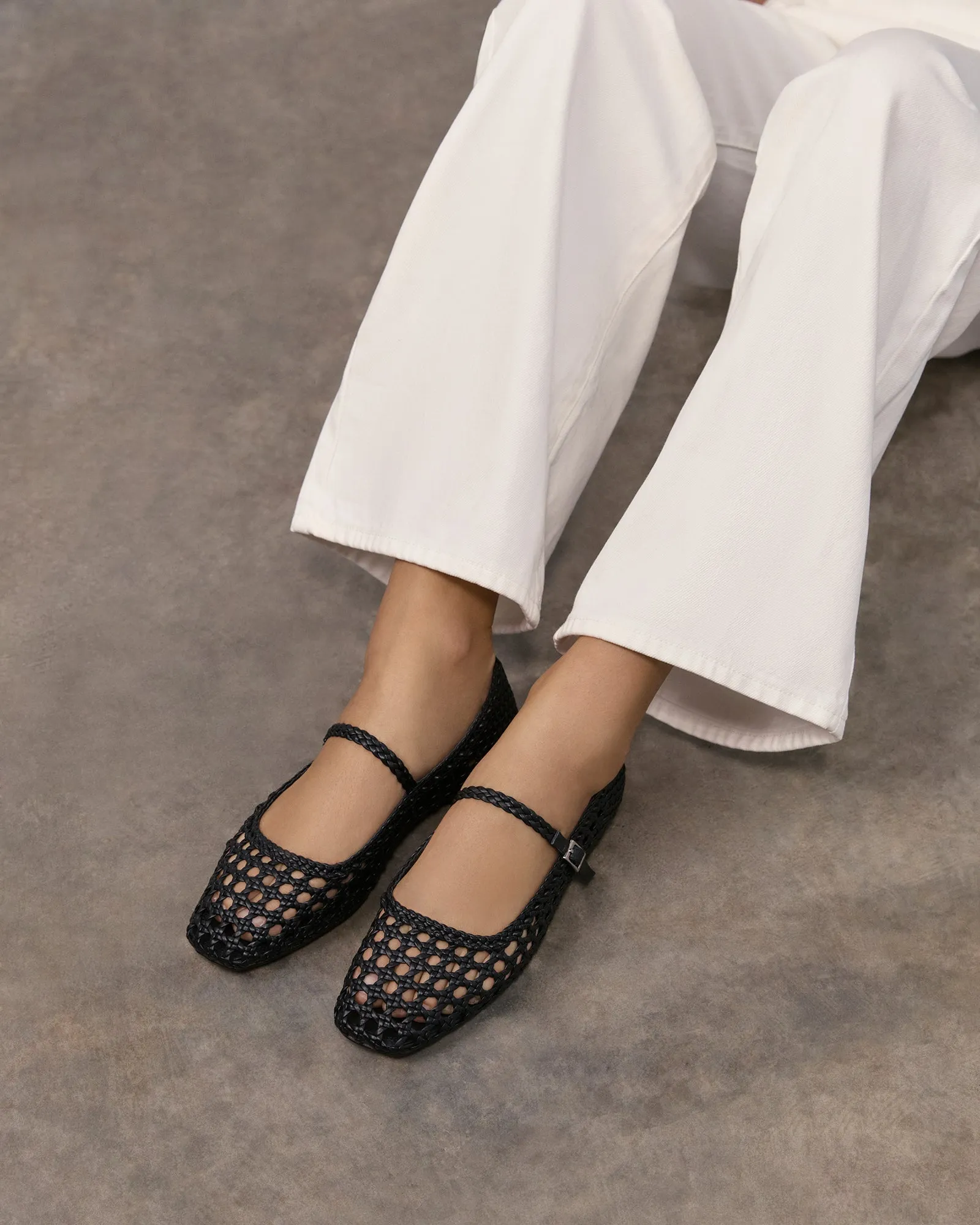 WILLIS CASUAL FLATS BLACK LEATHER Jo Mercer