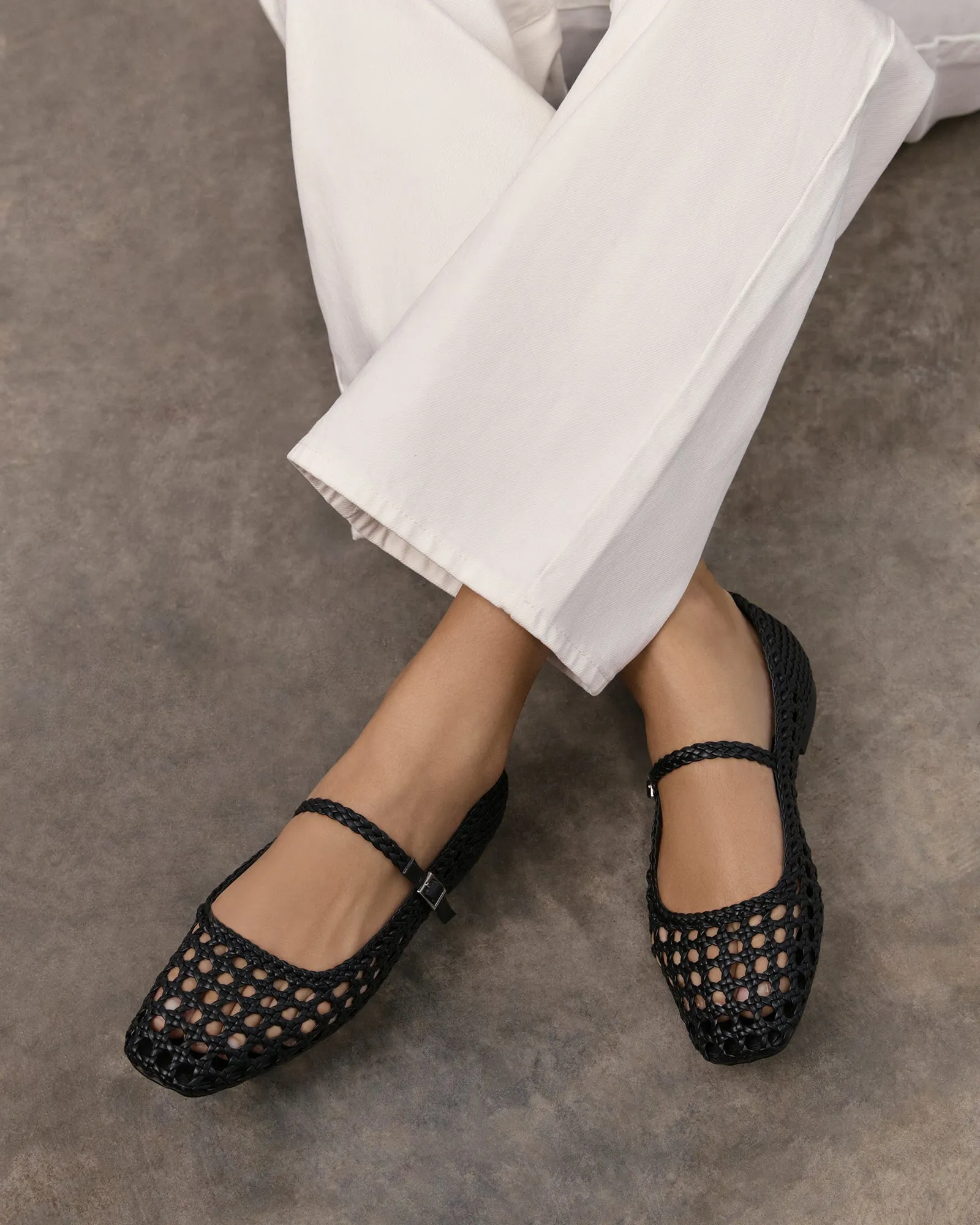 WILLIS CASUAL FLATS BLACK LEATHER Jo Mercer