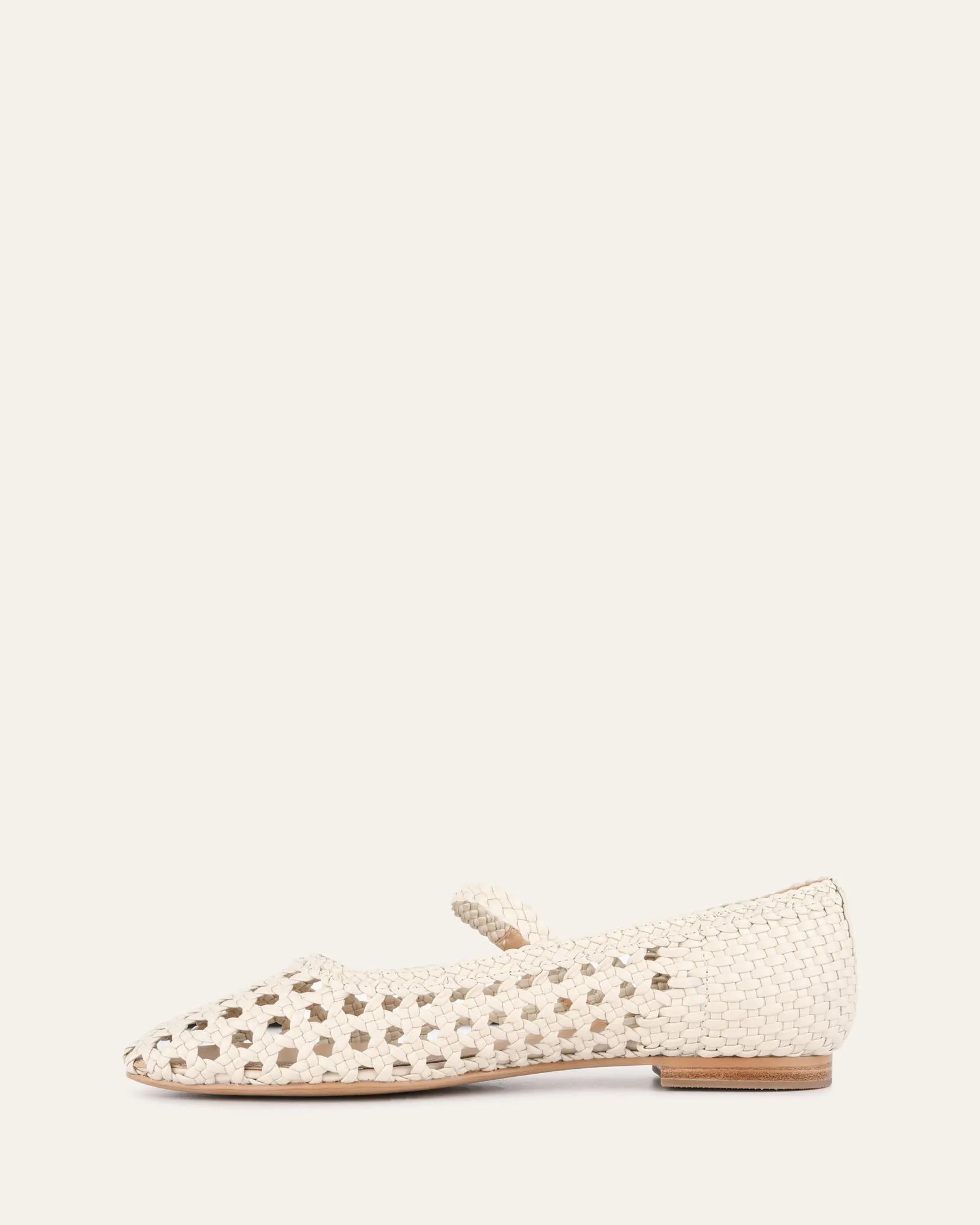 WILLIS CASUAL FLATS OFF WHITE LEATHER Jo Mercer