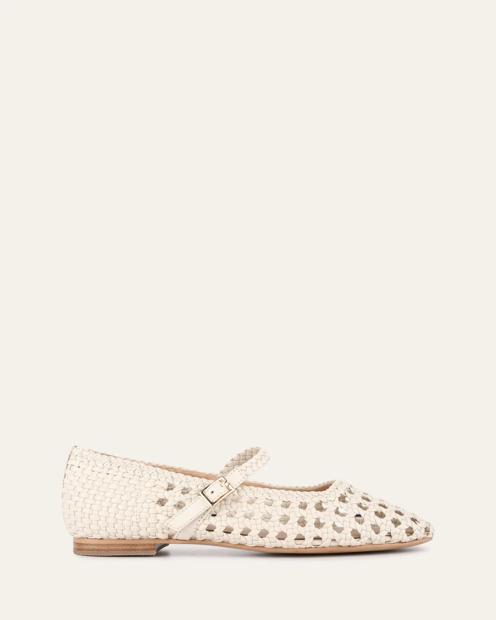 WILLIS CASUAL FLATS OFF WHITE LEATHER Jo Mercer