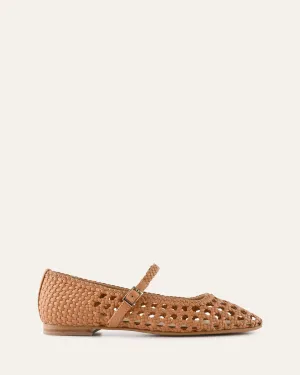WILLIS CASUAL FLATS TOFFEE LEATHER Jo Mercer