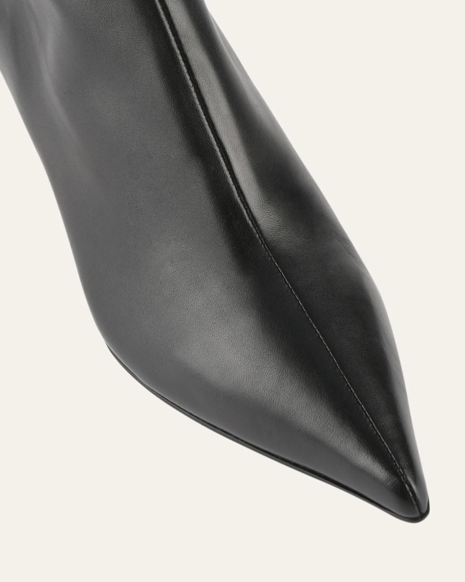 WINNIE MID ANKLE BOOTS BLACK LEATHER Jo Mercer