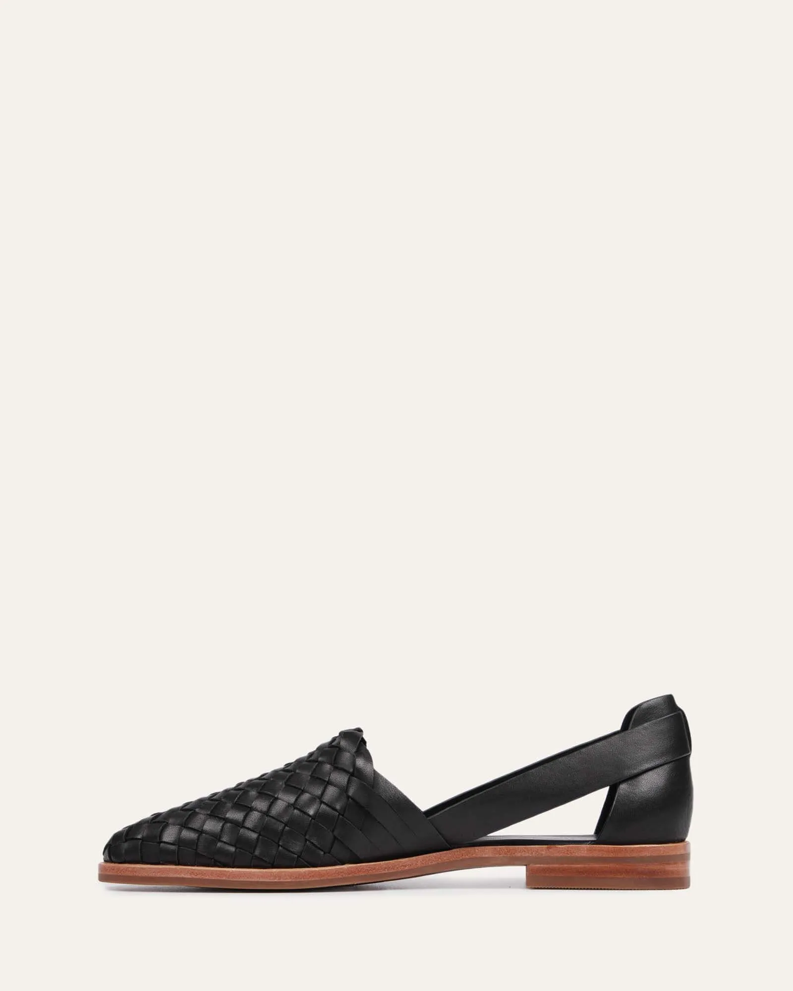 WISDOM CASUAL FLATS BLACK LEATHER Jo Mercer