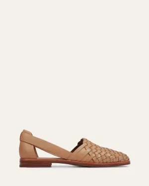 WISDOM CASUAL FLATS TAN LEATHER Jo Mercer