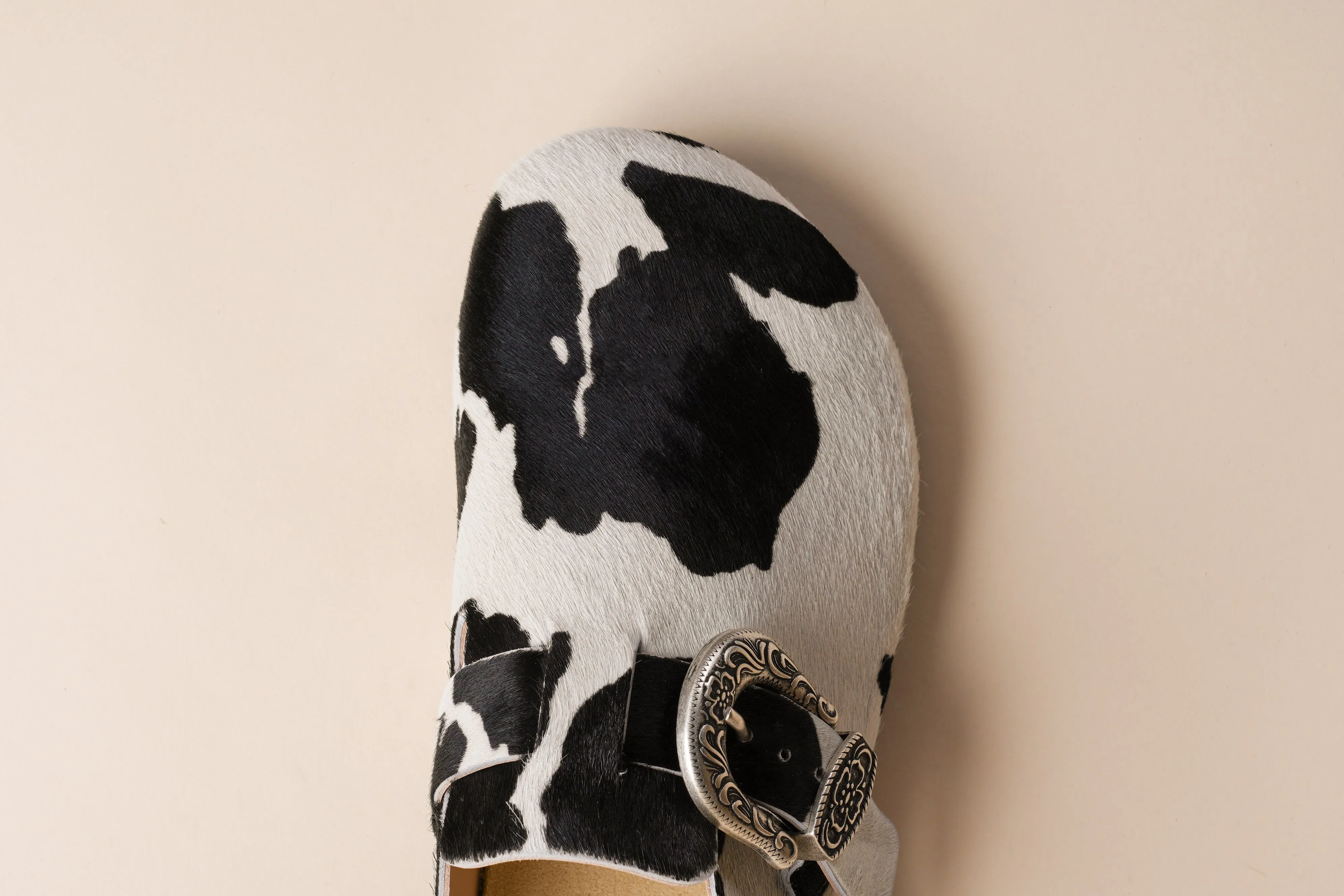 Women's Greg Shoe in Black Cow Brother Vellies