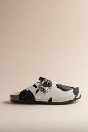 Women's Greg Shoe in Black Cow Brother Vellies