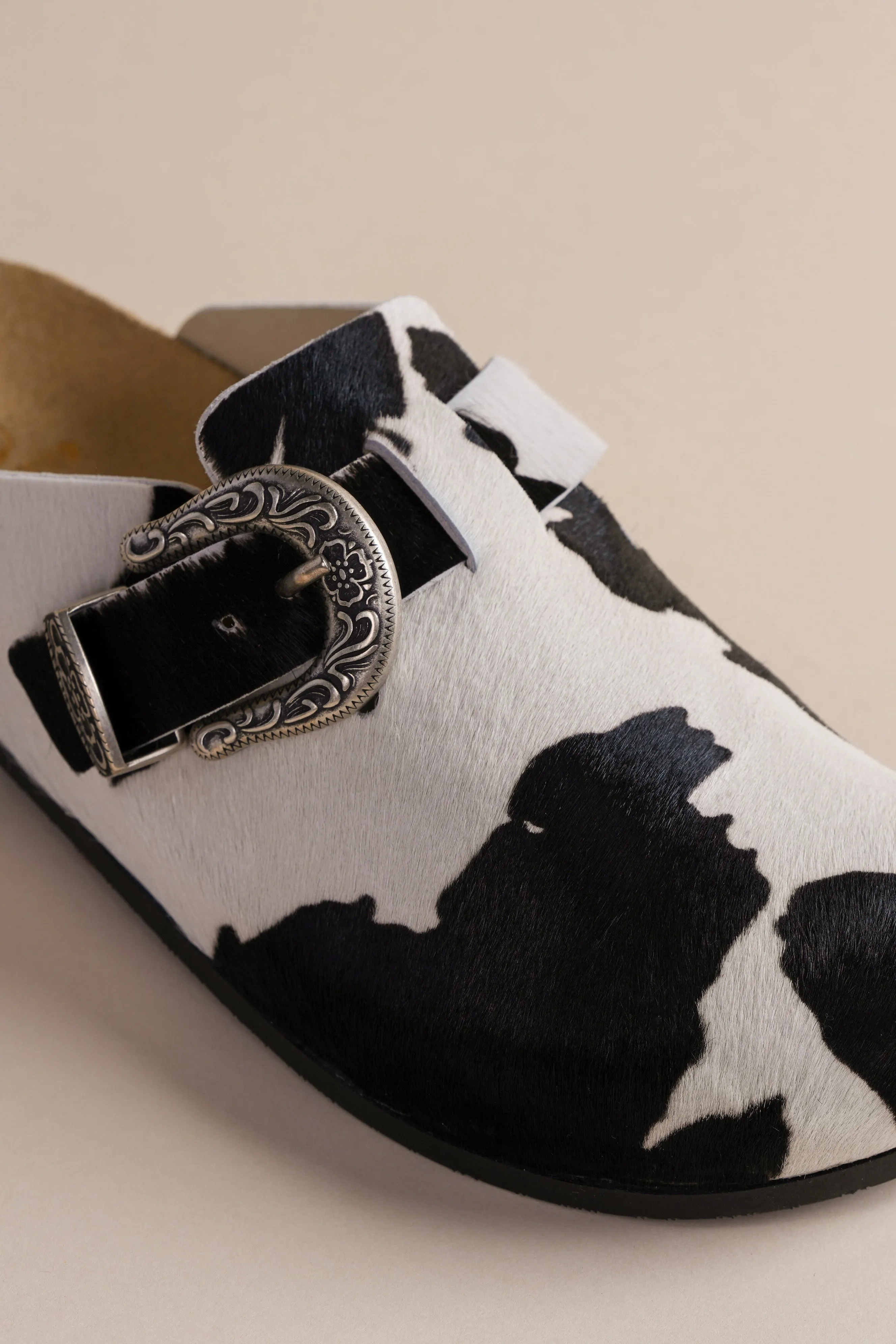 Women's Greg Shoe in Black Cow Brother Vellies