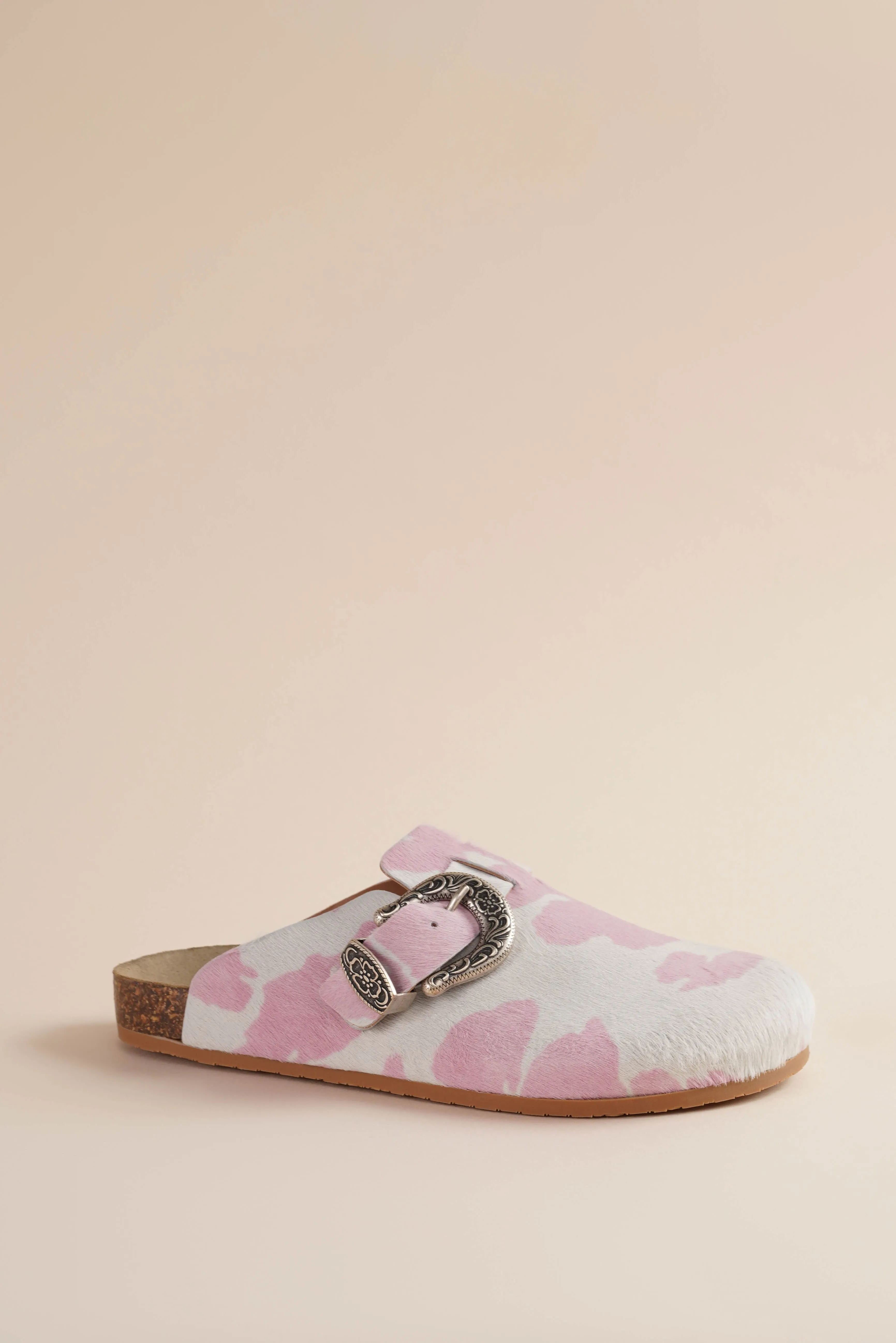 Women's Greg Shoe in Strawberry Cow Brother Vellies
