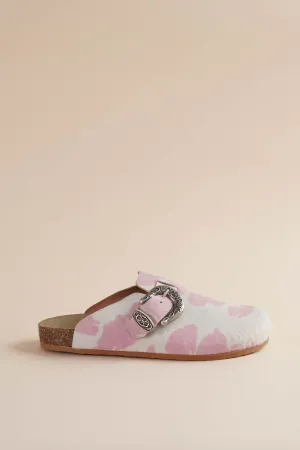 Women's Greg Shoe in Strawberry Cow Brother Vellies