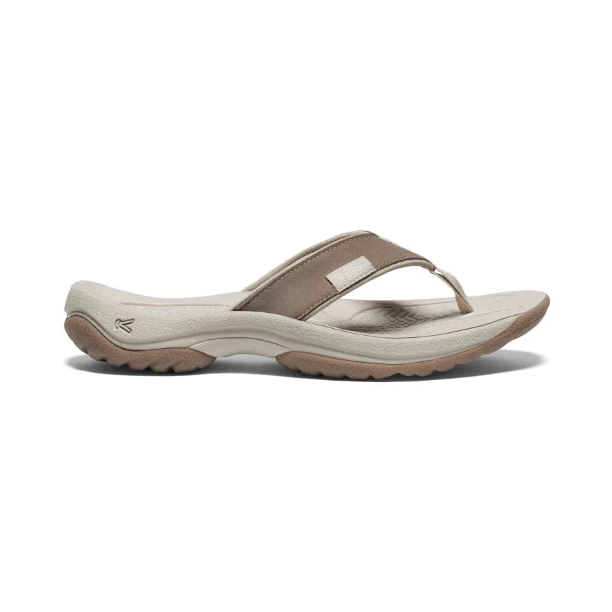 Women's Kona Leather Flip-Flop  |  Brindle/Silver Birch KEEN