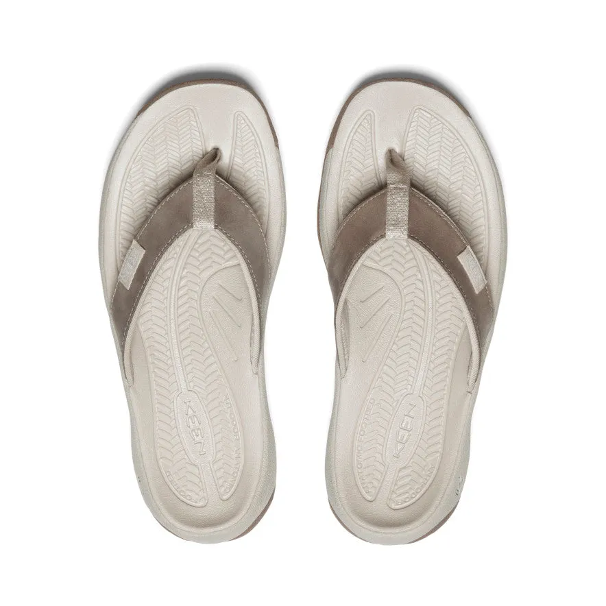 Women's Kona Leather Flip-Flop  |  Brindle/Silver Birch KEEN