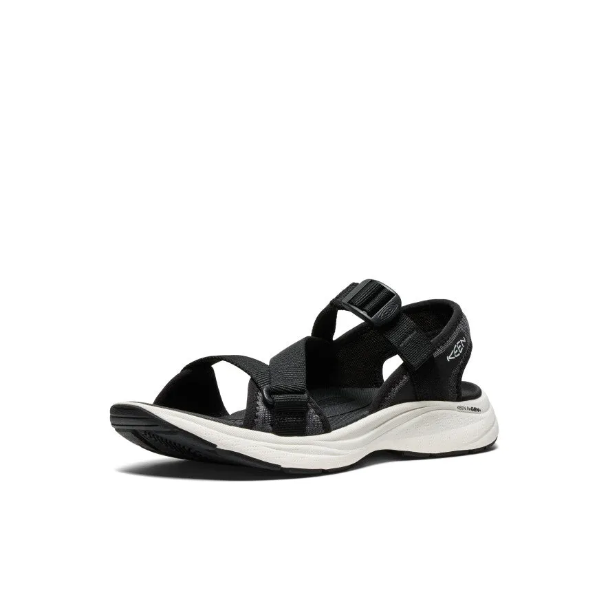 Women's Leiki Open-Toe Sandal  |  Black/Star White KEEN