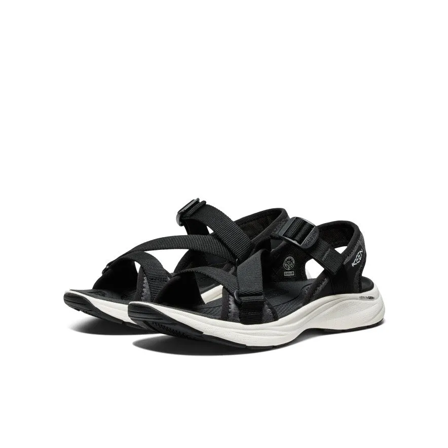 Women's Leiki Open-Toe Sandal  |  Black/Star White KEEN