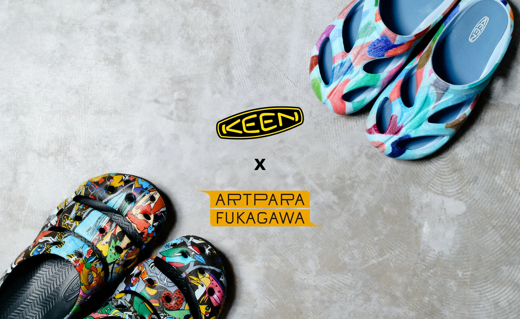 Women's Shanti Arts Clog x ARTPARA FUKAGAWA  |  Shiosai KEEN