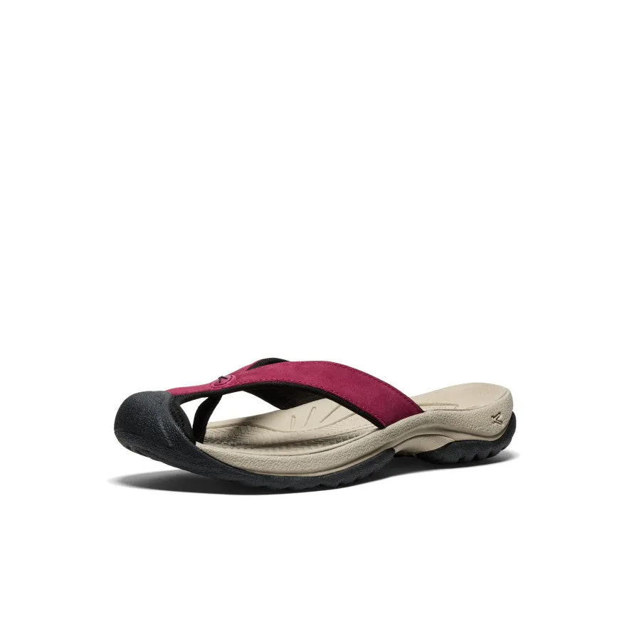 Women's Waimea Leather Flip-Flop  |  Beaujolais KEEN