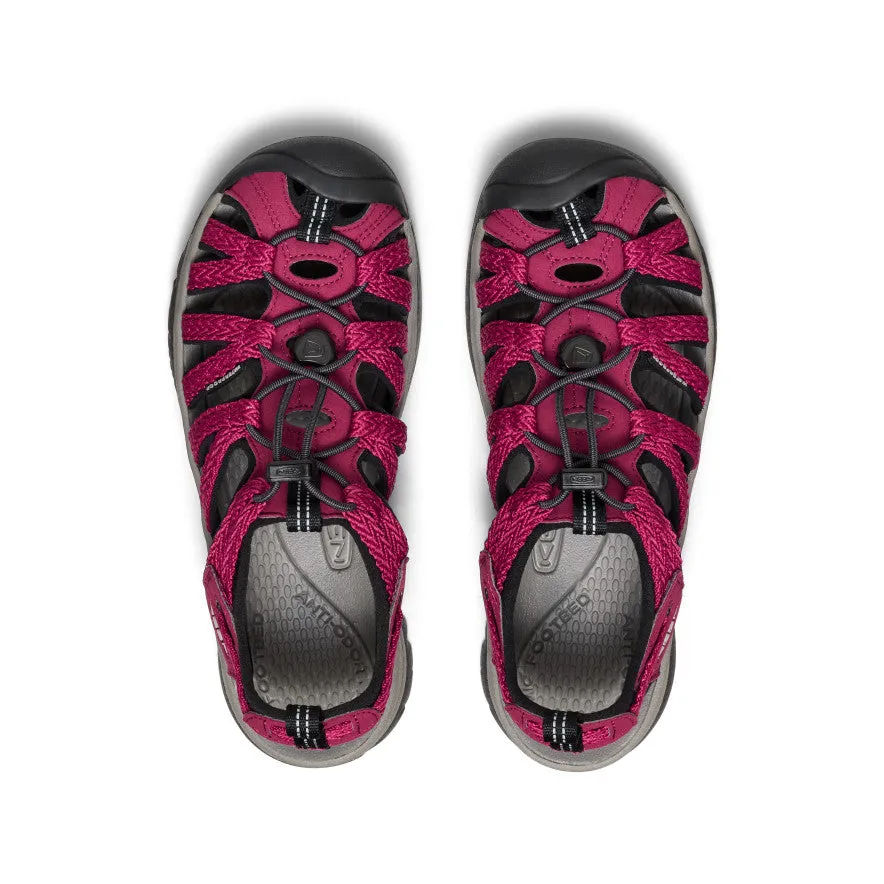 Women's Whisper  |  Beaujolais/Black KEEN