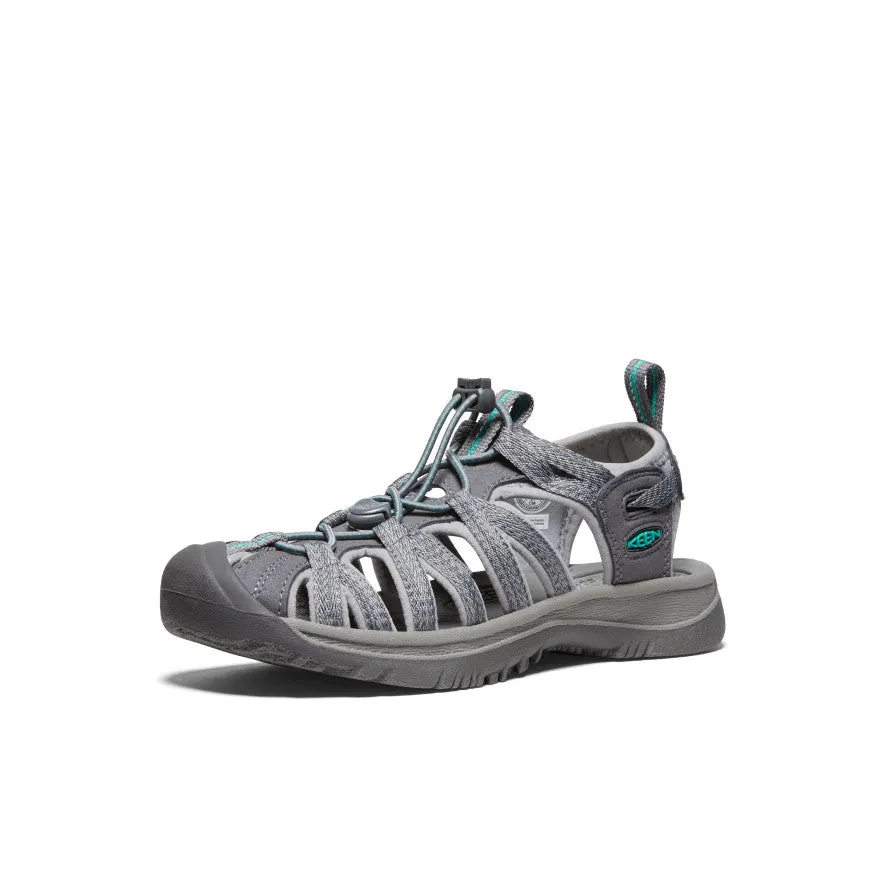 Women's Whisper  |  Medium Grey/Peacock Green KEEN