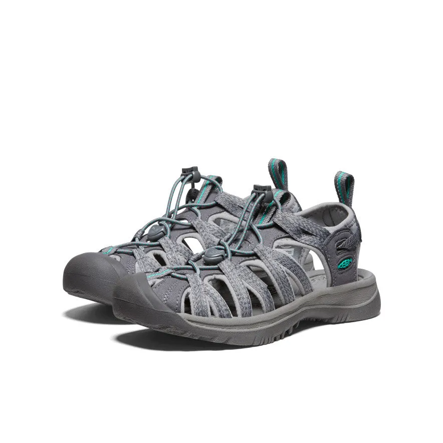 Women's Whisper  |  Medium Grey/Peacock Green KEEN