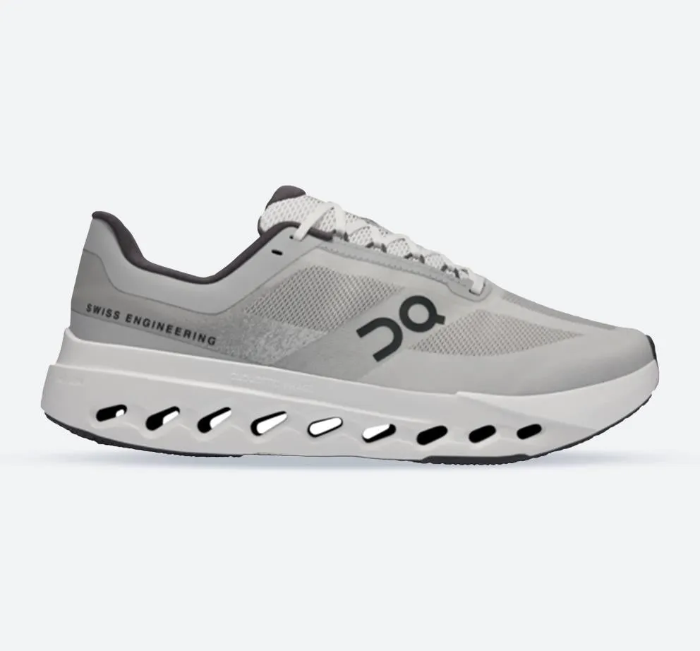 Women's Wide Fit On Cloudsurfer Next Wide Training Shoes - Glacier/White
