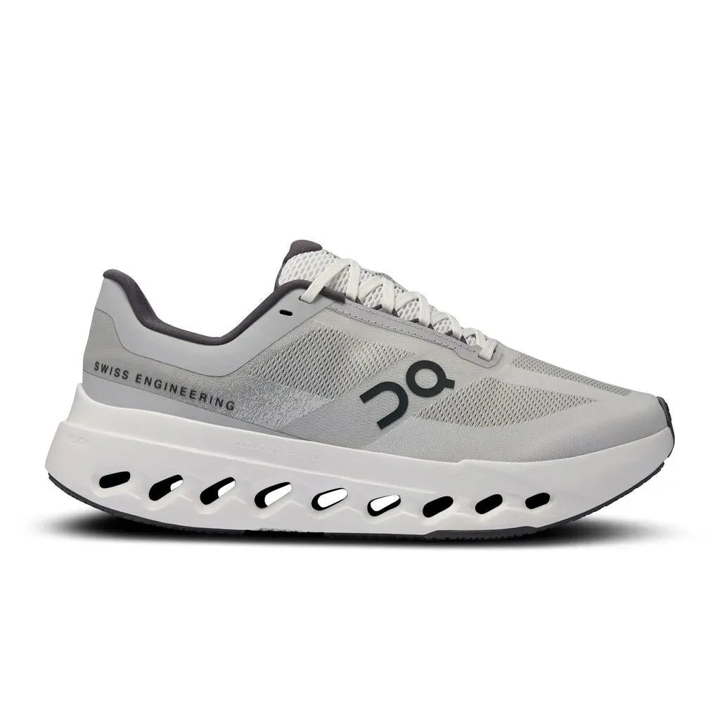 Women's Wide Fit On Cloudsurfer Next Wide Training Shoes - Glacier/White