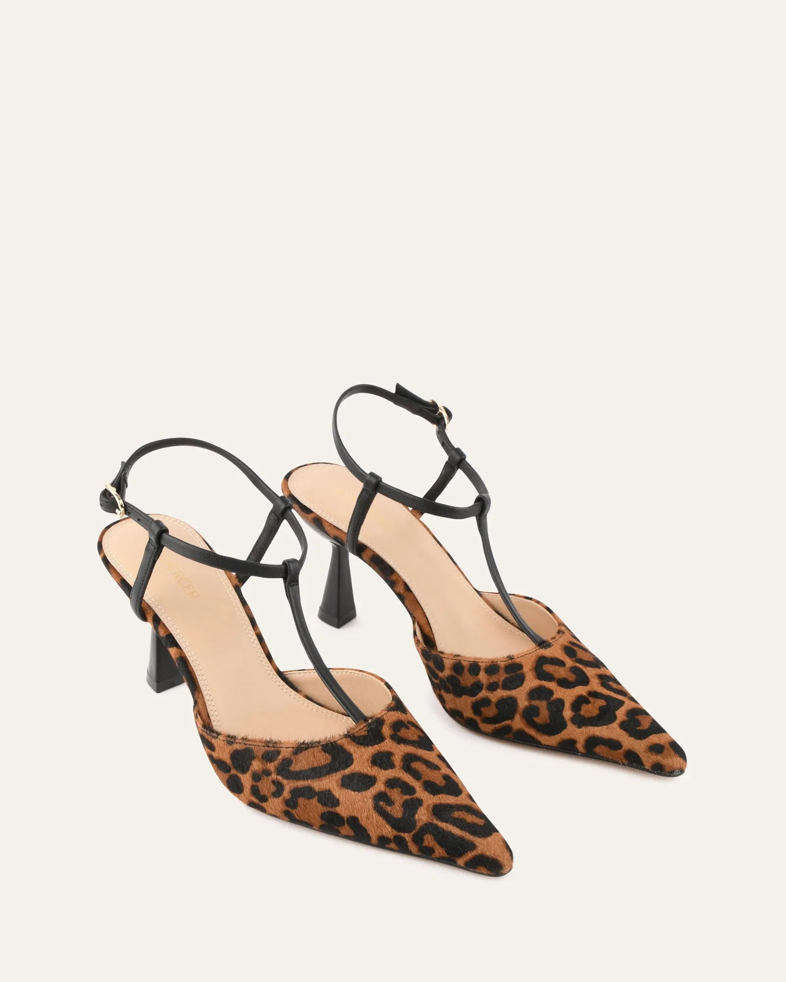 YULA MID HEELS LEOPARD HAIR ON LEATHER Jo Mercer