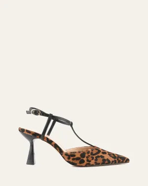 YULA MID HEELS LEOPARD HAIR ON LEATHER Jo Mercer