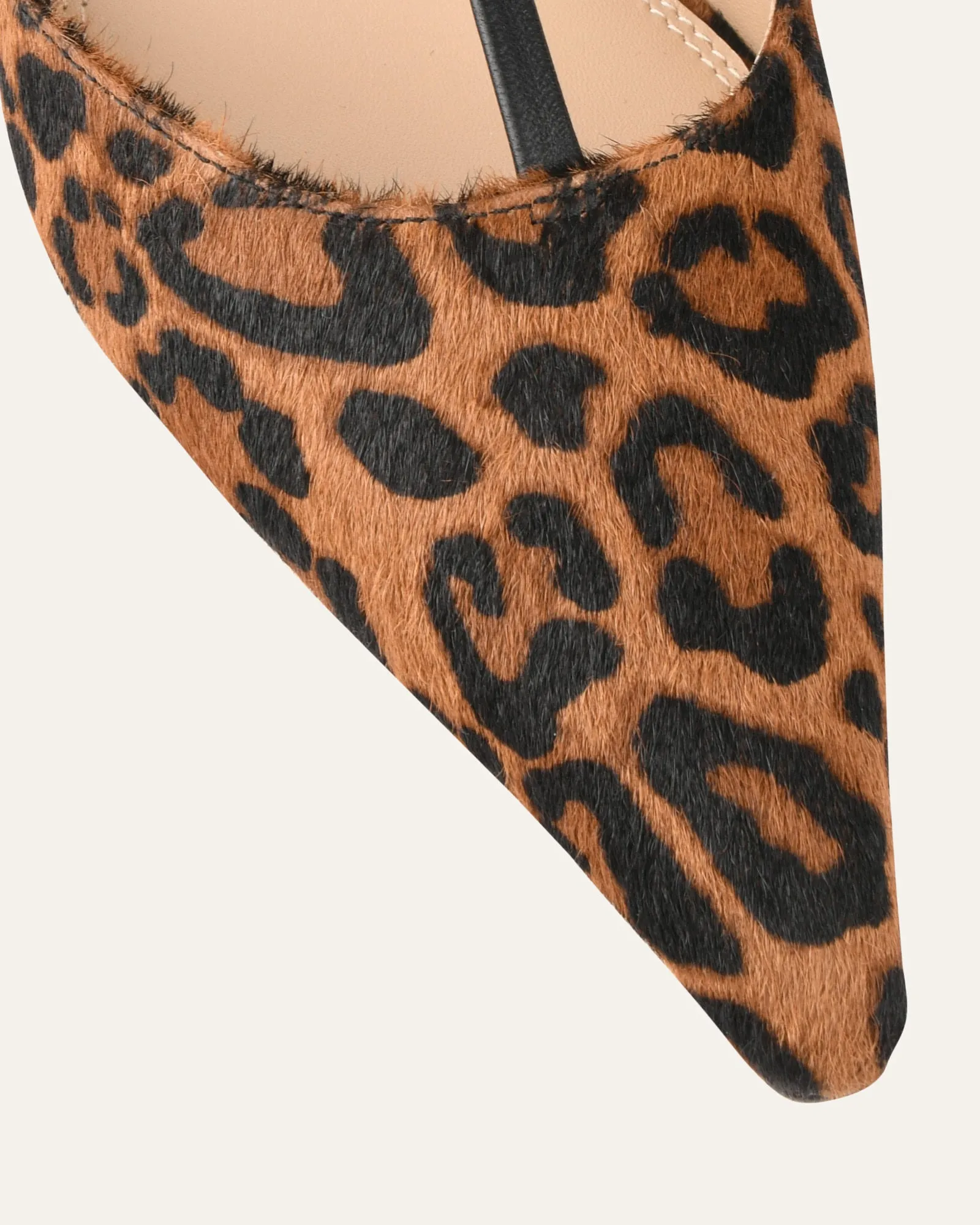 YULA MID HEELS LEOPARD HAIR ON LEATHER Jo Mercer