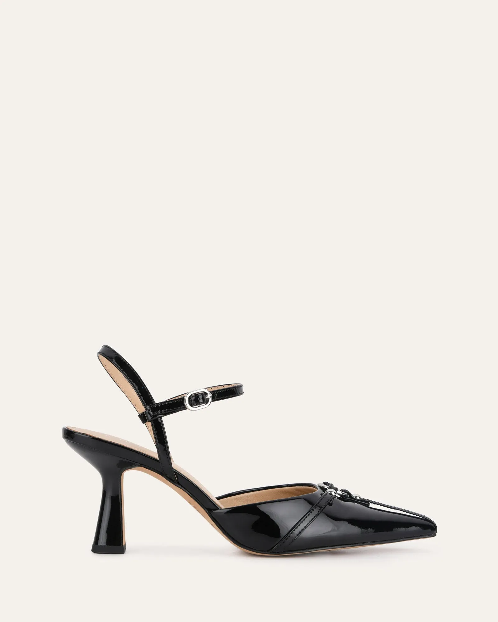 YURI HIGH HEELS BLACK PATENT Jo Mercer