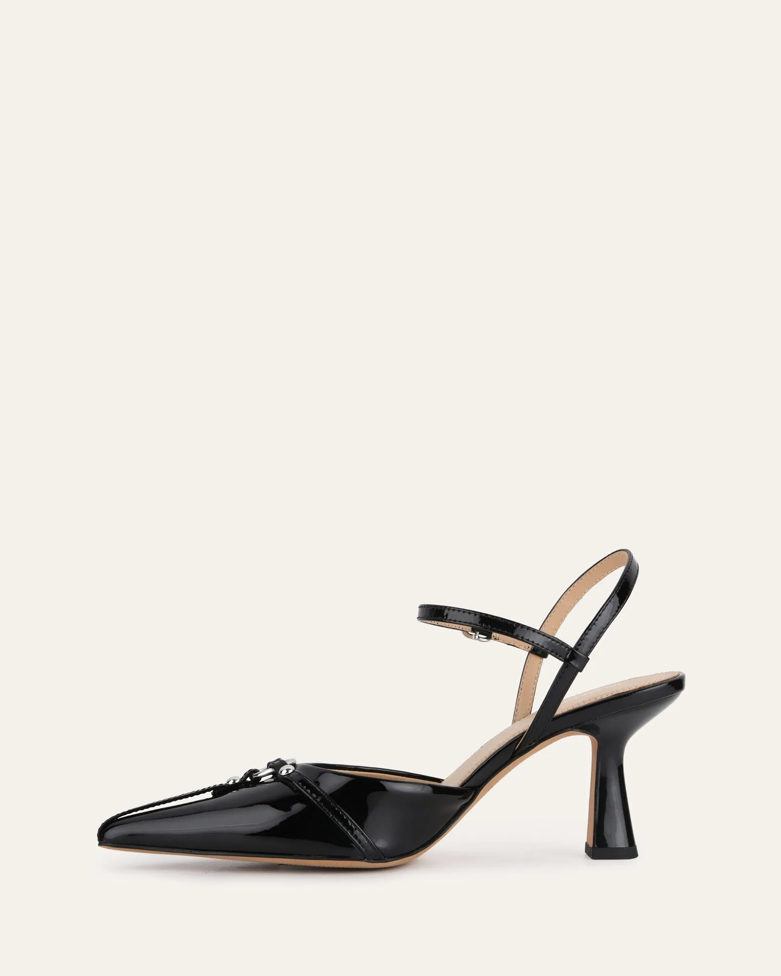 YURI HIGH HEELS BLACK PATENT Jo Mercer