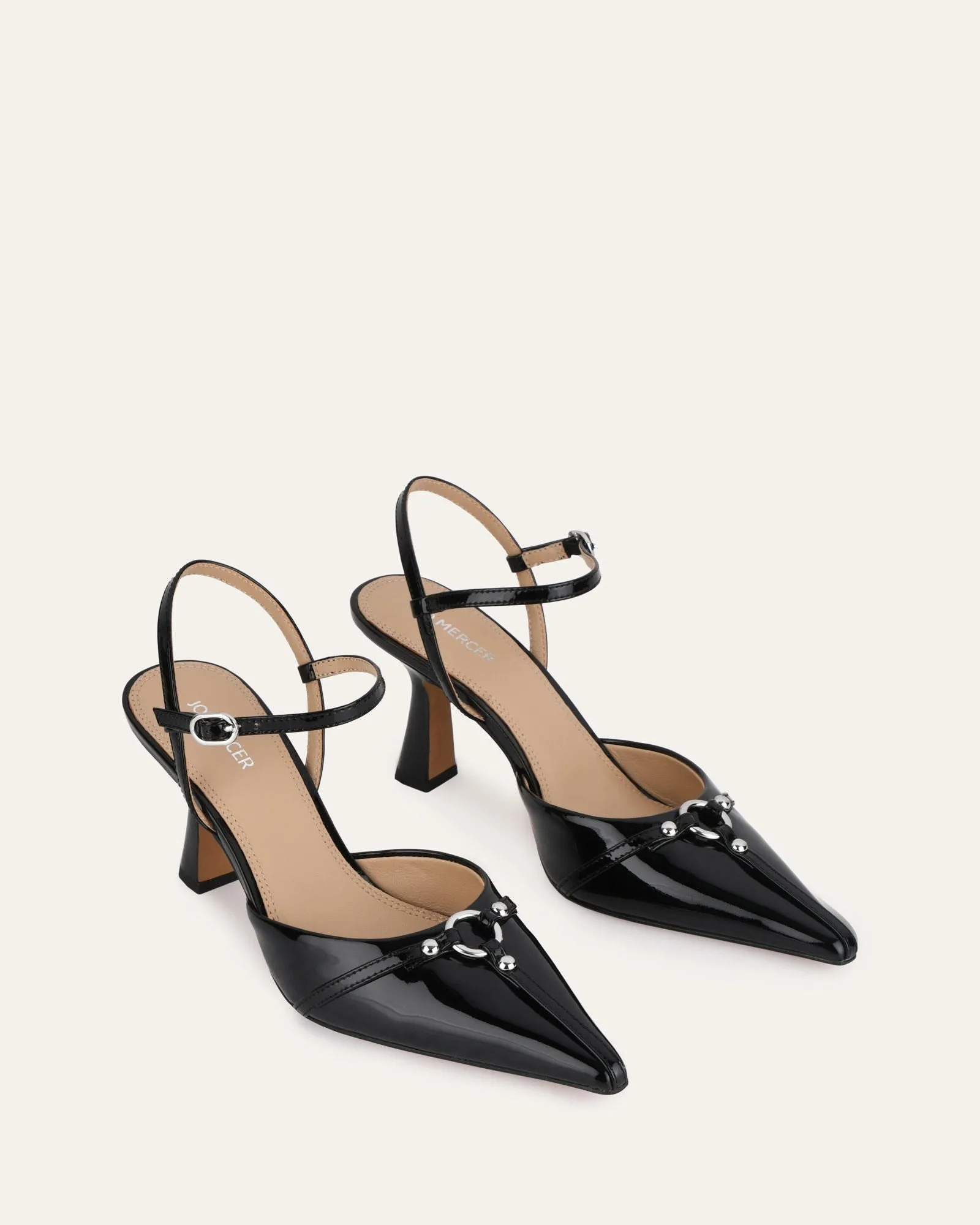 YURI HIGH HEELS BLACK PATENT Jo Mercer