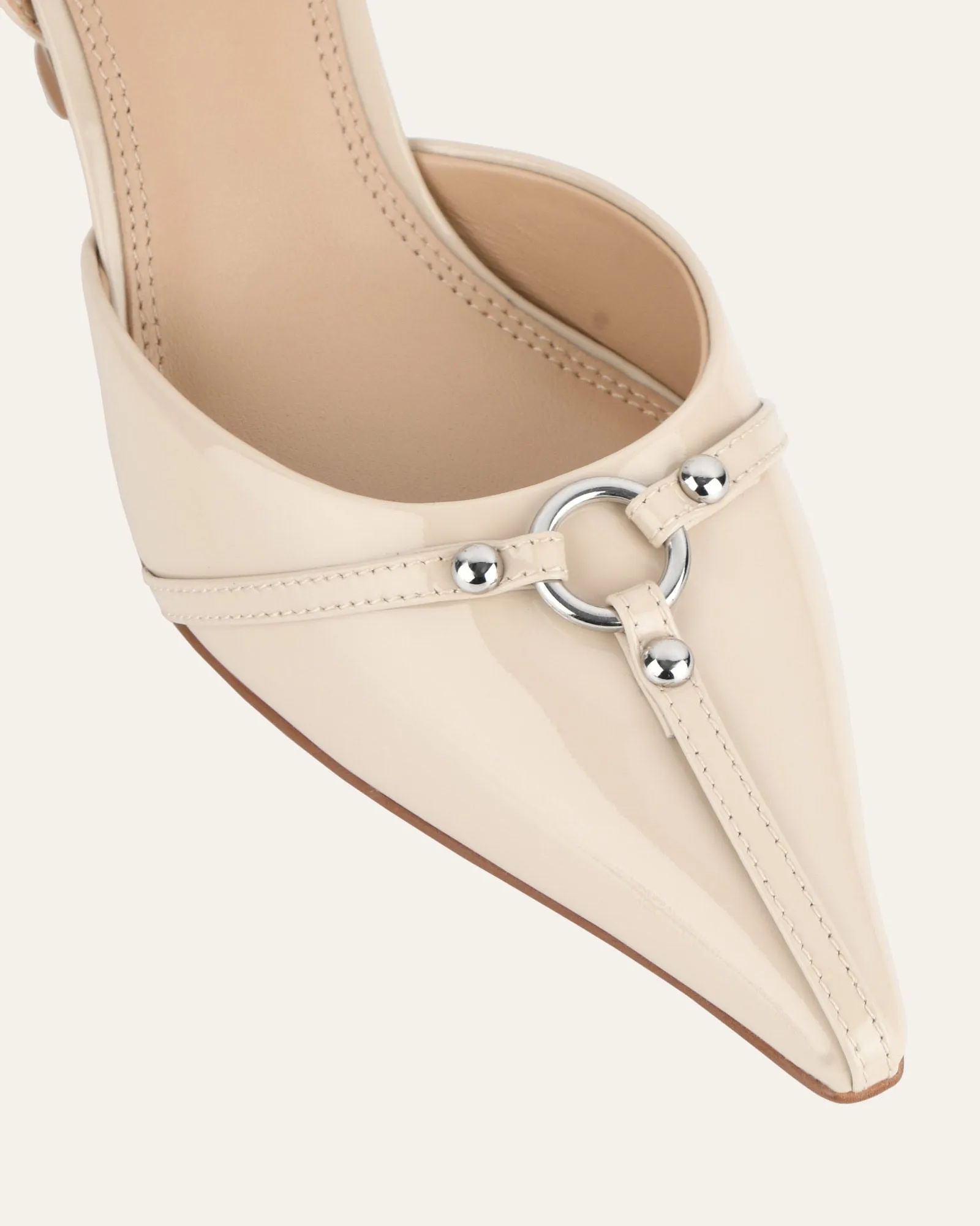YURI HIGH HEELS SAND PATENT Jo Mercer