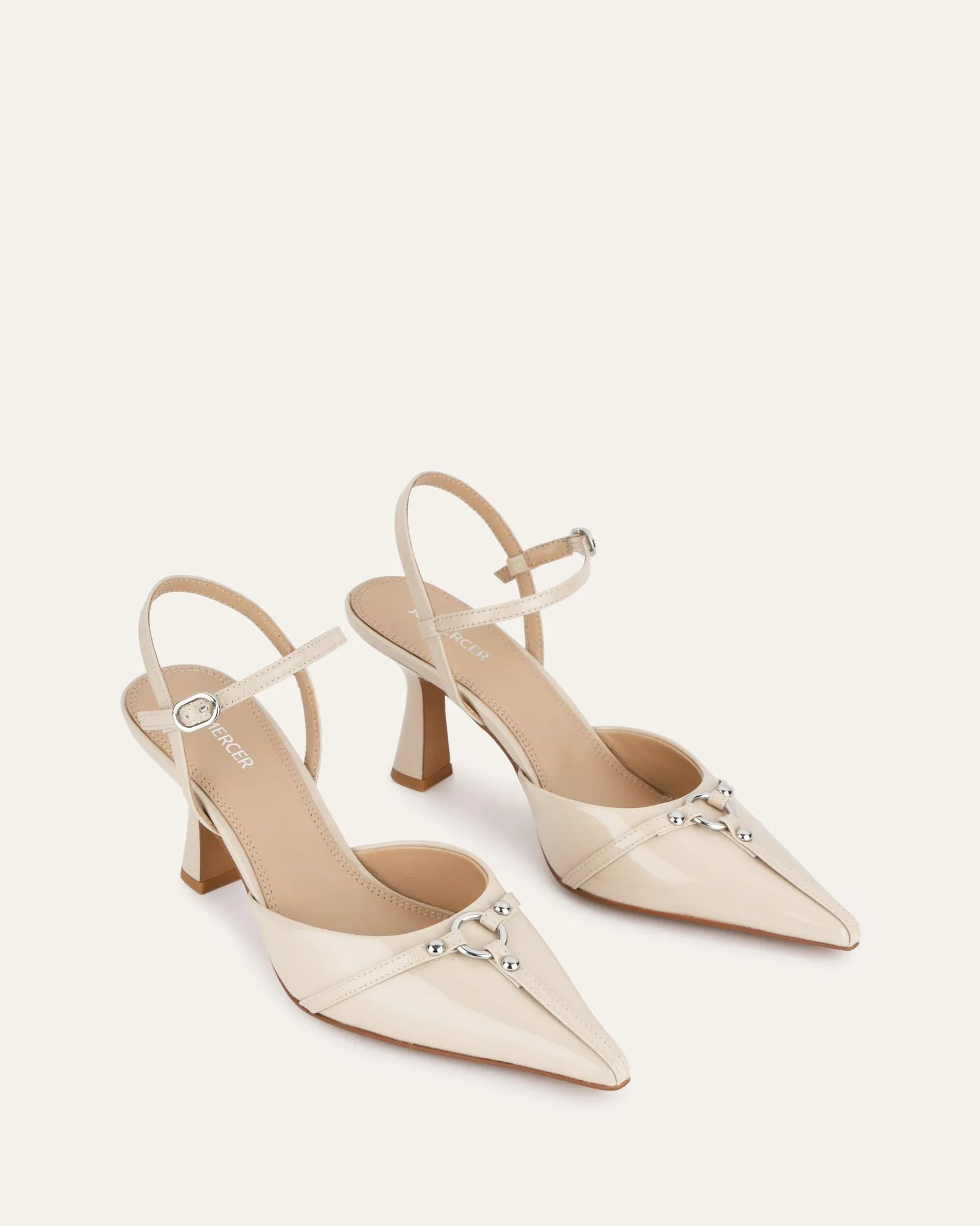 YURI HIGH HEELS SAND PATENT Jo Mercer