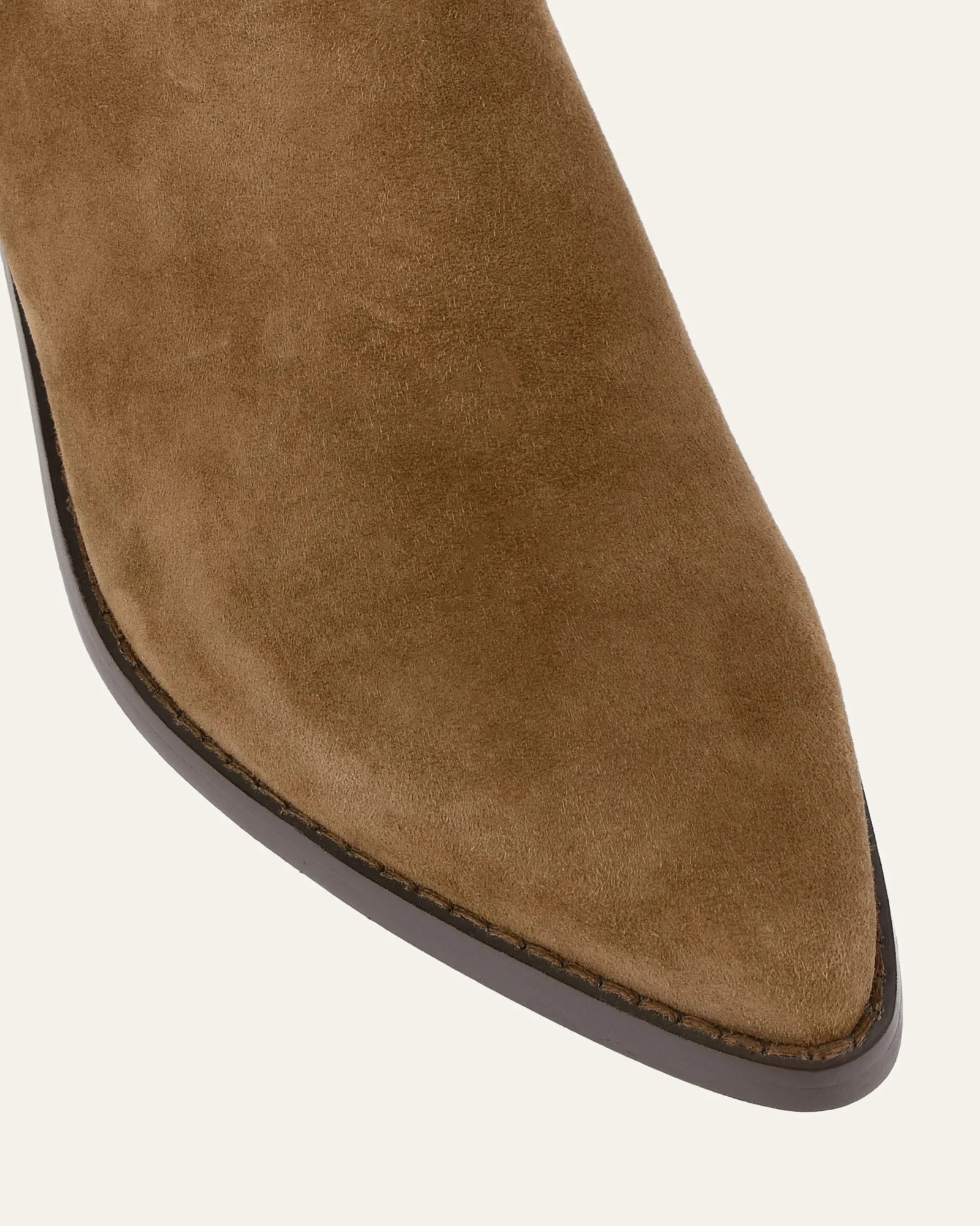 ZENA MID ANKLE BOOTS BISCUIT SUEDE Jo Mercer
