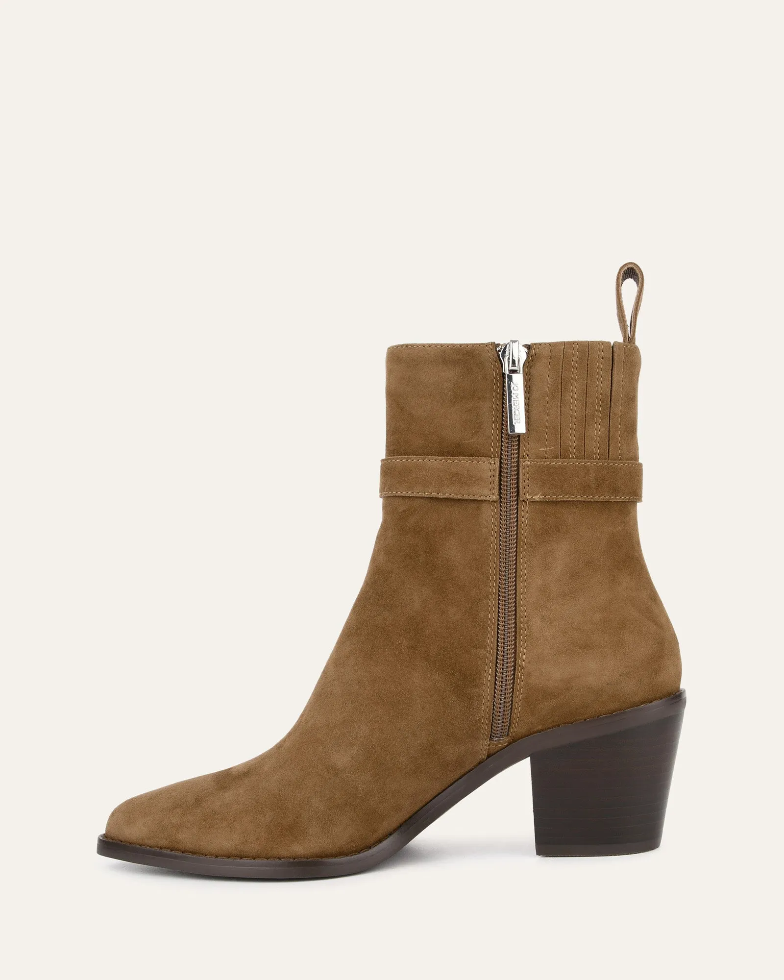 ZENA MID ANKLE BOOTS BISCUIT SUEDE Jo Mercer
