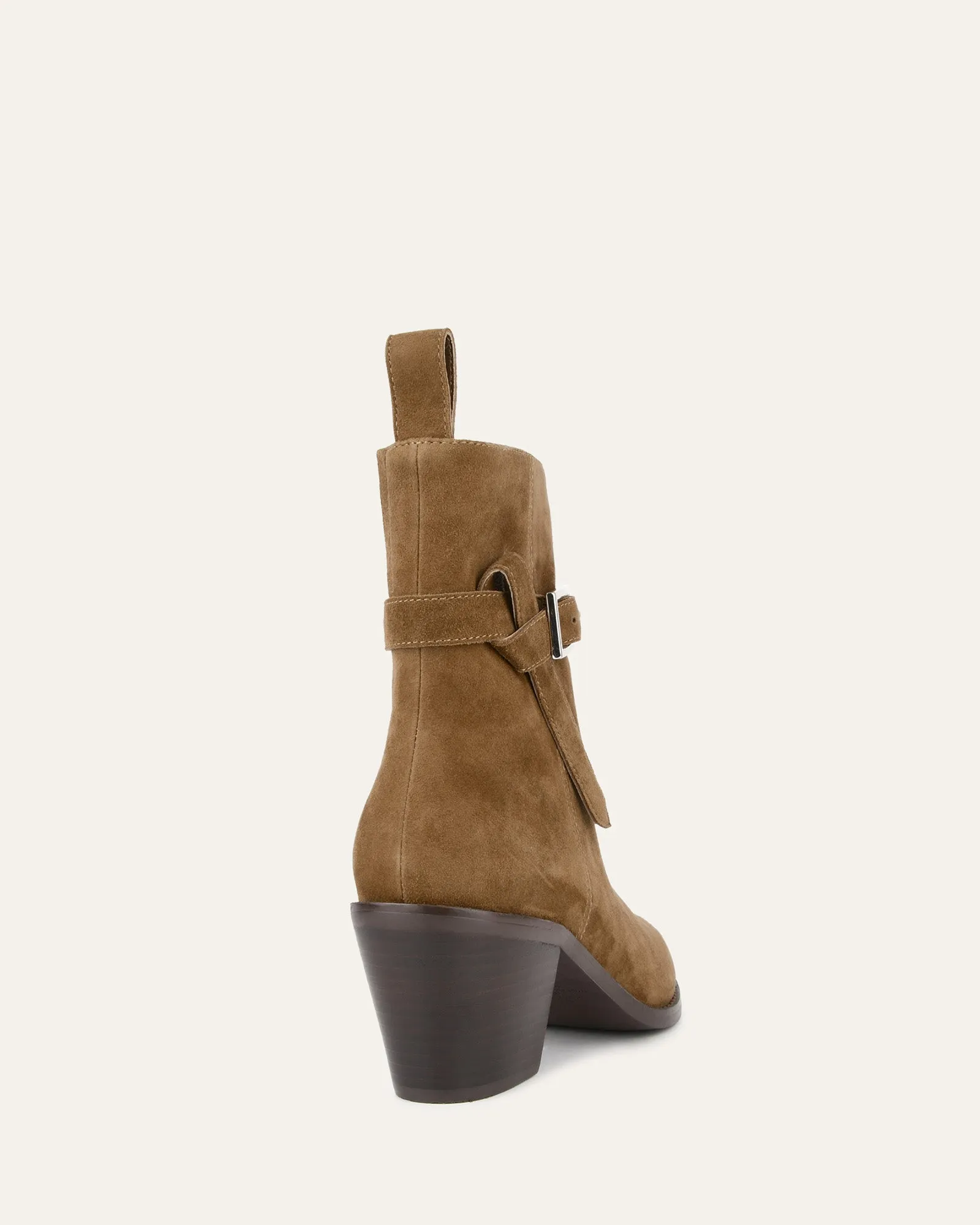 ZENA MID ANKLE BOOTS BISCUIT SUEDE Jo Mercer