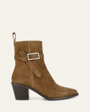 ZENA MID ANKLE BOOTS BISCUIT SUEDE Jo Mercer